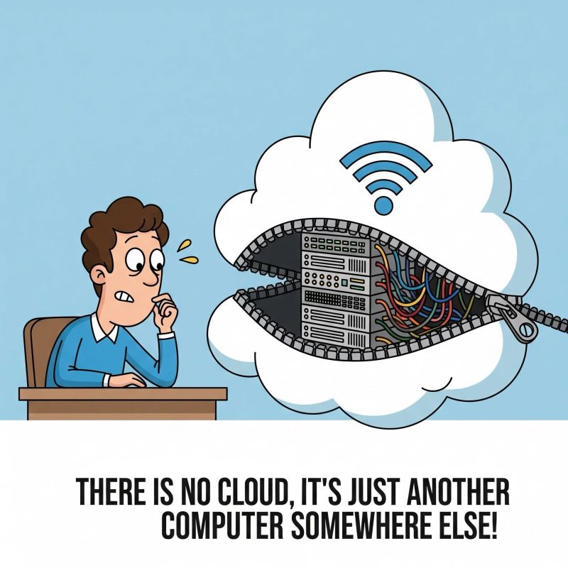 Cloud computing servers with chains and locks