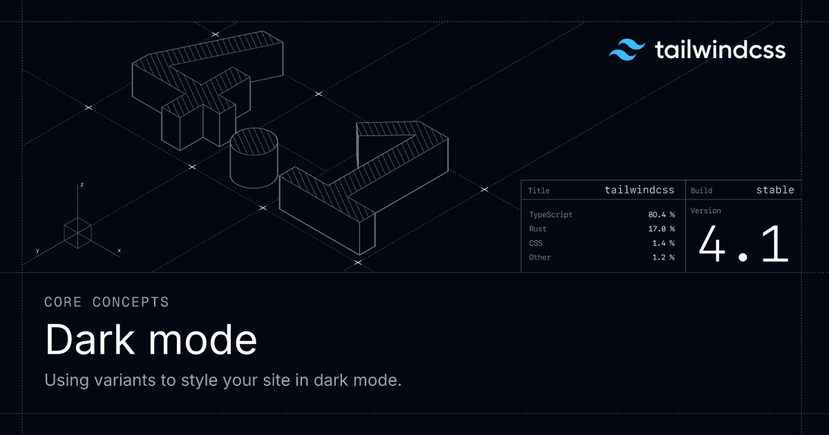 Implementazione dark mode con Tailwind